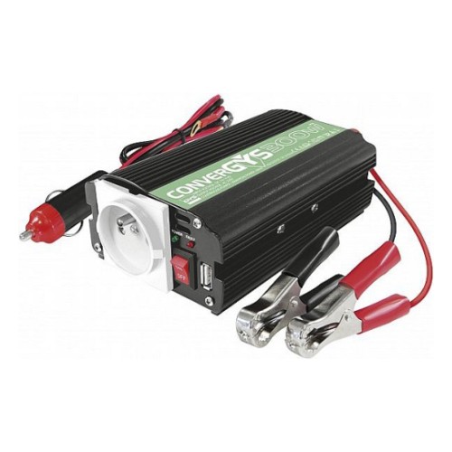 Инвертор напряжения 12 В->230 В 300/600 Вт + USB Convergys GYS