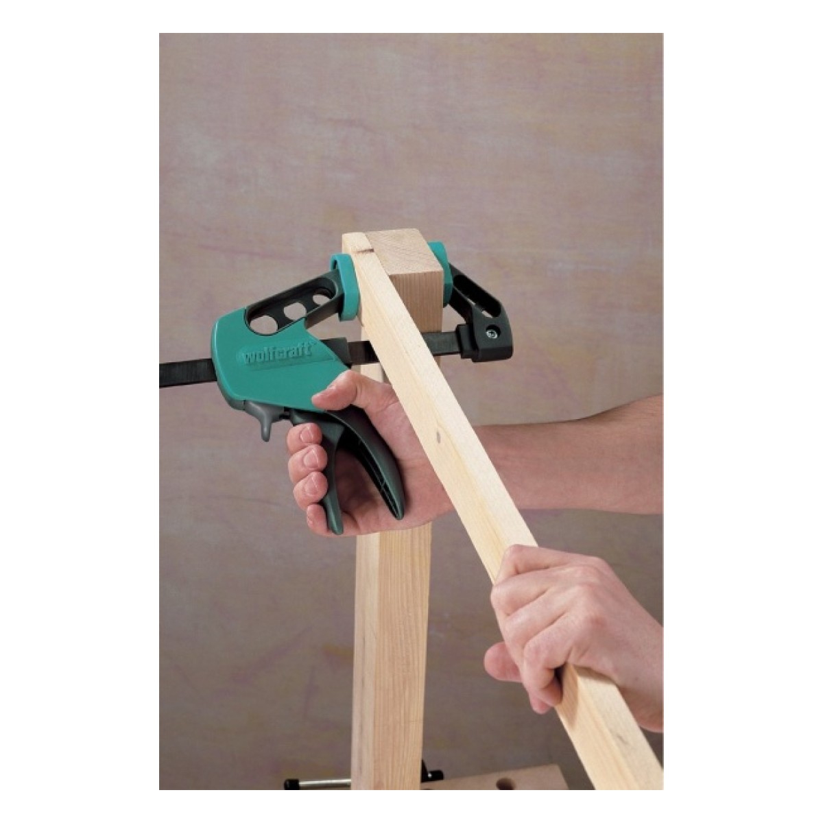 Ühekäe kiirpitstangid Wolfcraft EASY 75x150 mm 90 kg
