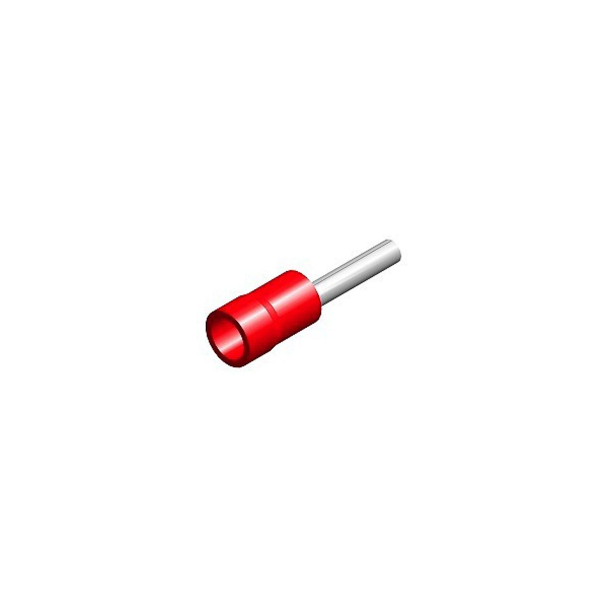 Juhtmeotsik Tihvt-Tüüpi Punane Ø1.9 10Mm 100Tk M+