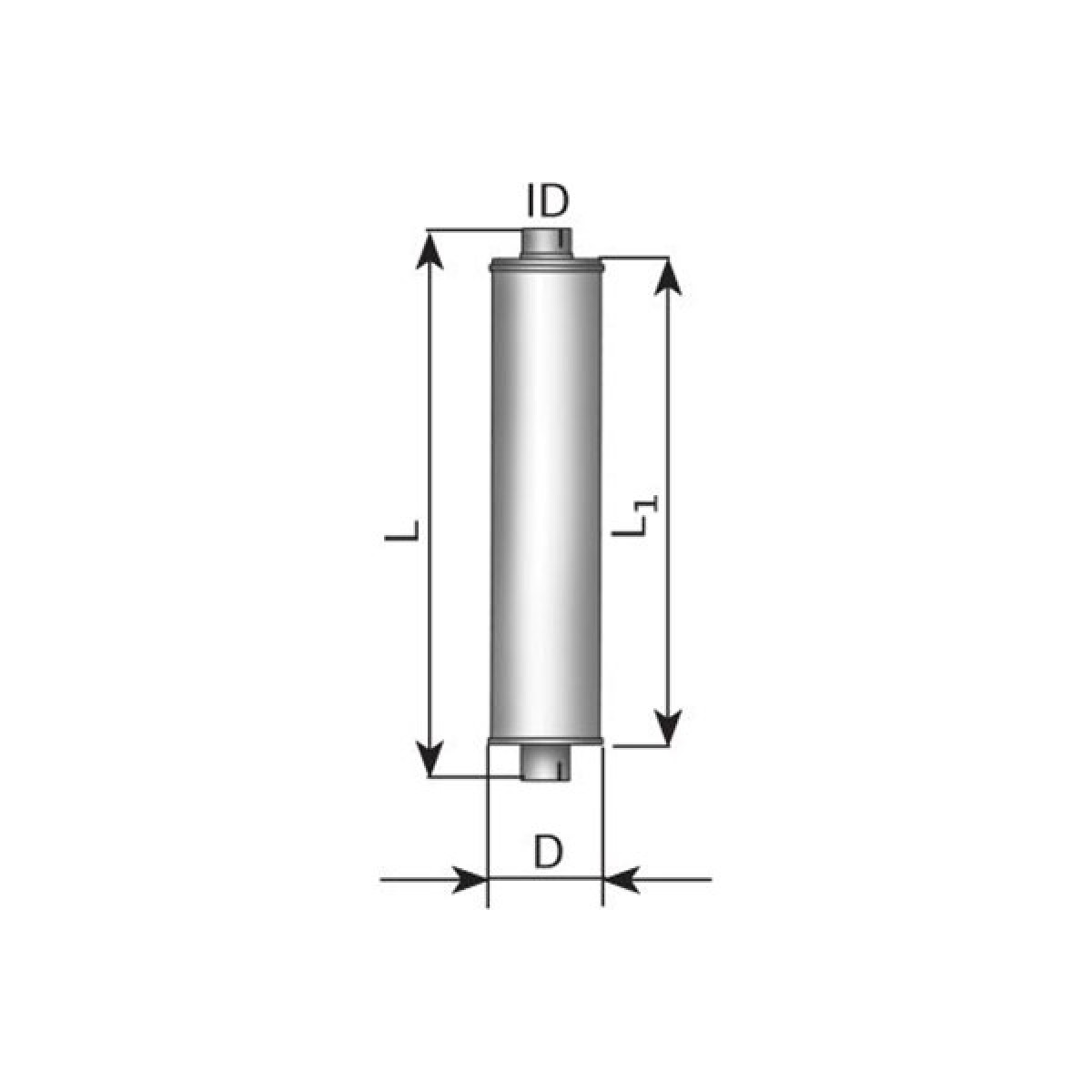 Глушитель универсала 4.5" 115Mm. 248-1041 295Hv-4