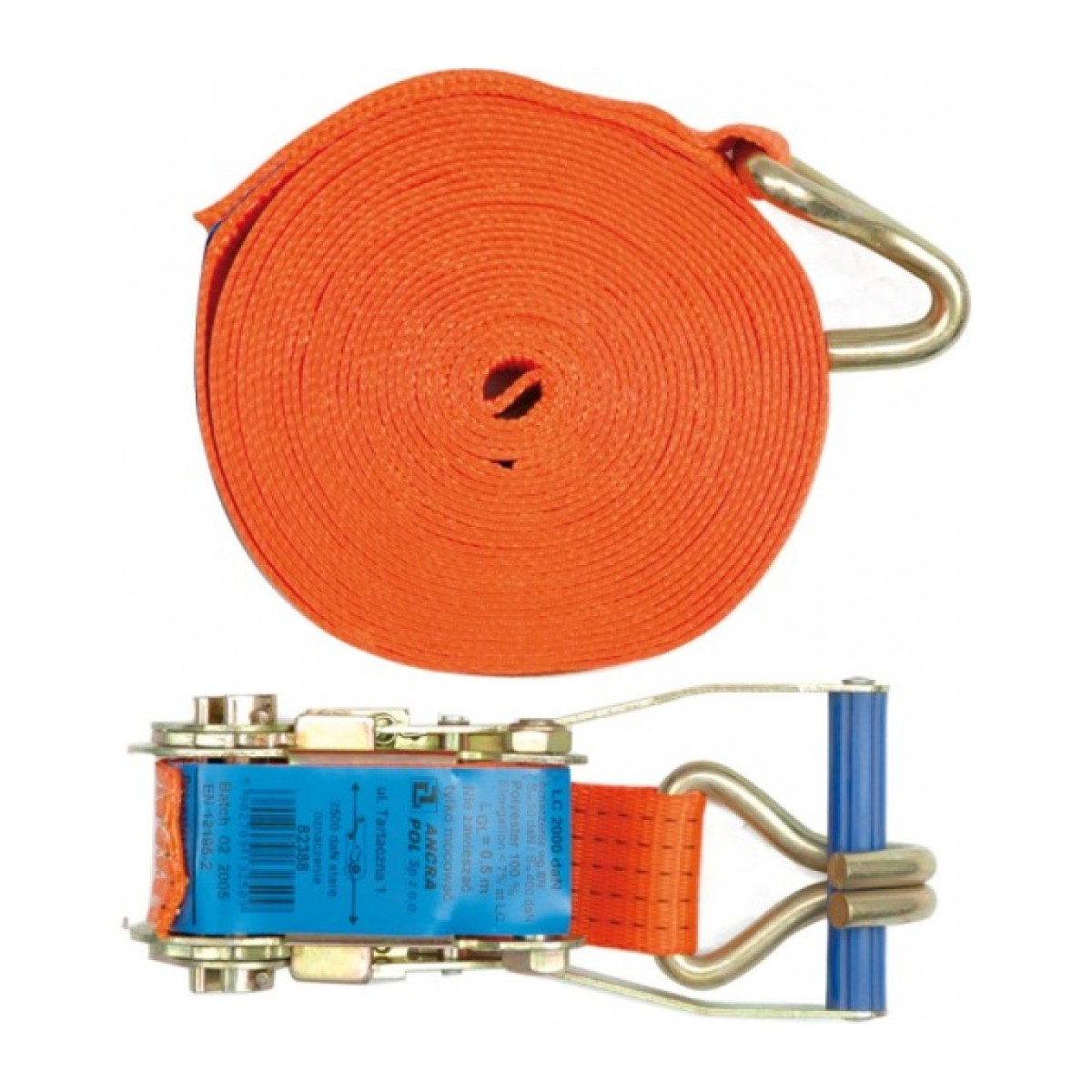 Koormarihm 50mm 5000kg 12m 2 osa ( sinine )