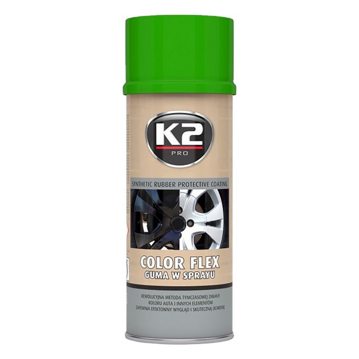 K2 Color Flex Eemaldatav Kummisprei Heleroheline 400Ml/Ae