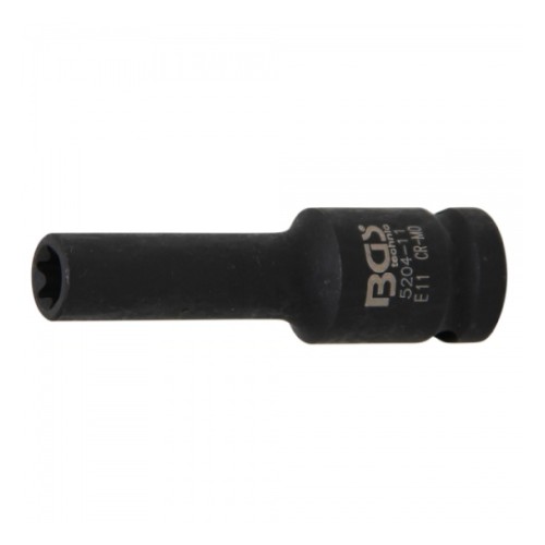 Impact socket 1/2" E11 long
