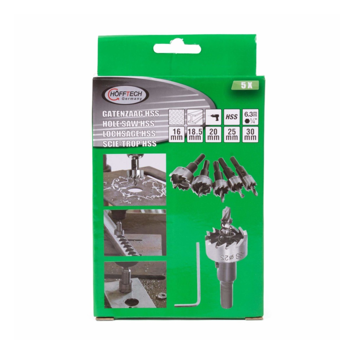 Augufreeside komplekt metallile 16-30mm 1/4"