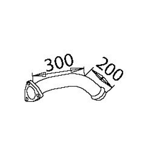 Труба глушителя MB 6204902125