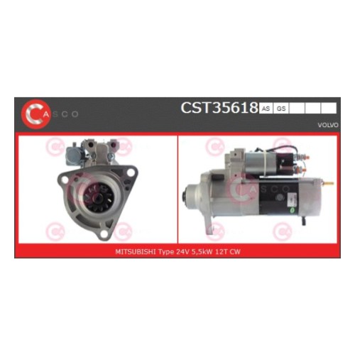 Стартер 24V 5.5KW Volvo FH/FM12 / B12 Mitsubishi 20430564