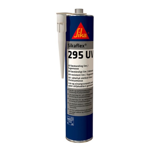 Sikaflex 295uv, белый клей для поликарбоната, 300 мл
