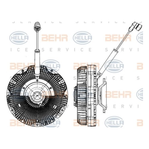Вискомуфта Mercedes-Benz 4702000422 Hella