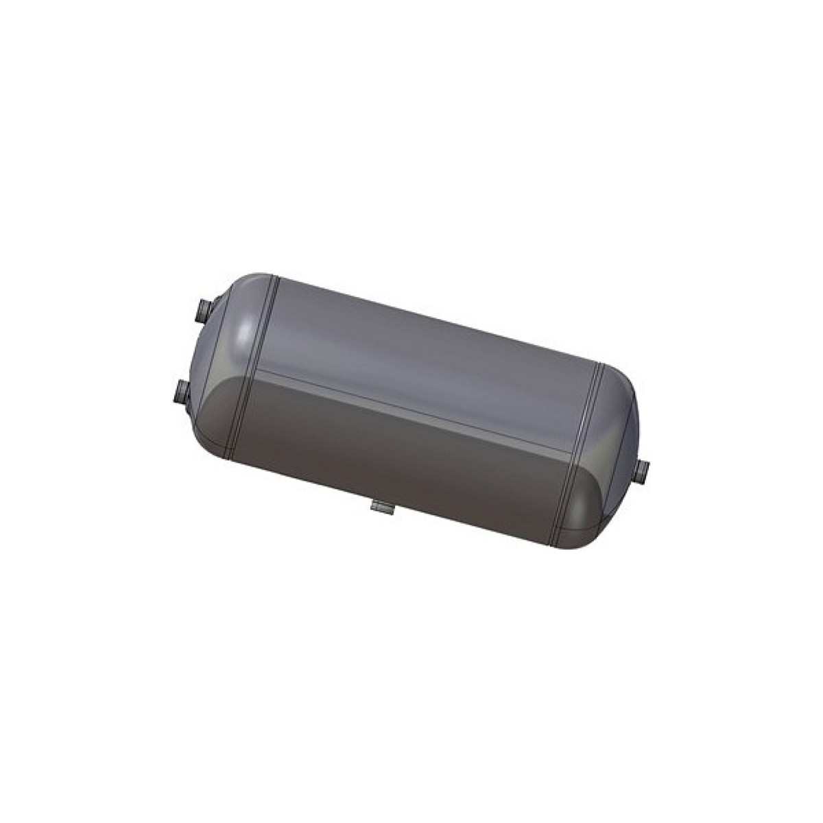 Алюминиевый ресивер 60л 276x1110 12.5бар отверстия 2+1