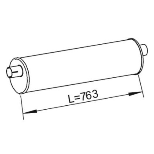 ( S ) 93809509 Iveco глушитель Daily оригинальный 28336
