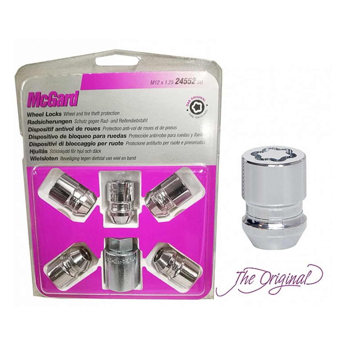 Lukustusm. Mcgard (5-Lock-Set) M12X1.5/37/19 (P37. Ch19)