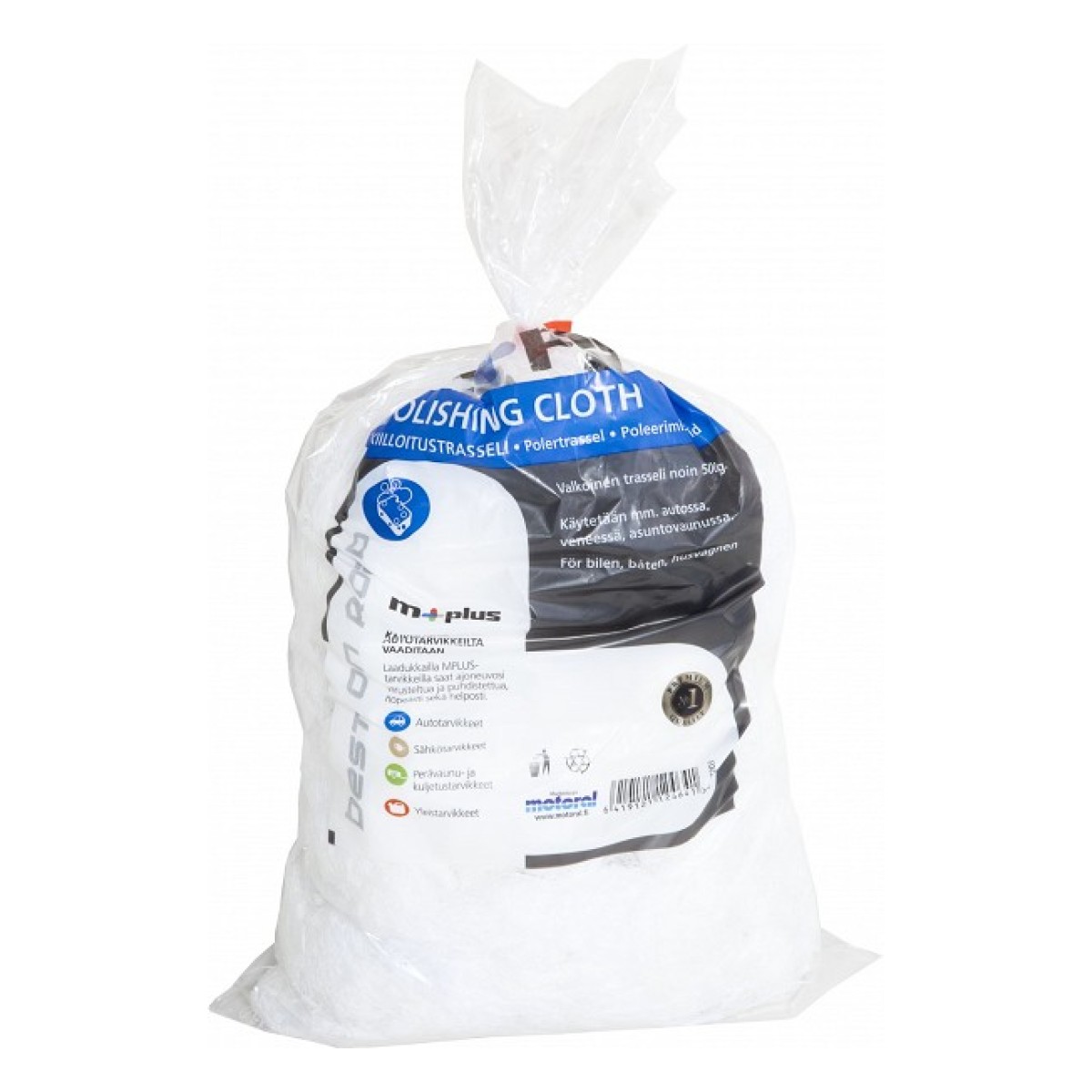 M+ Poleerimiskalts/Kangas 500G Valge