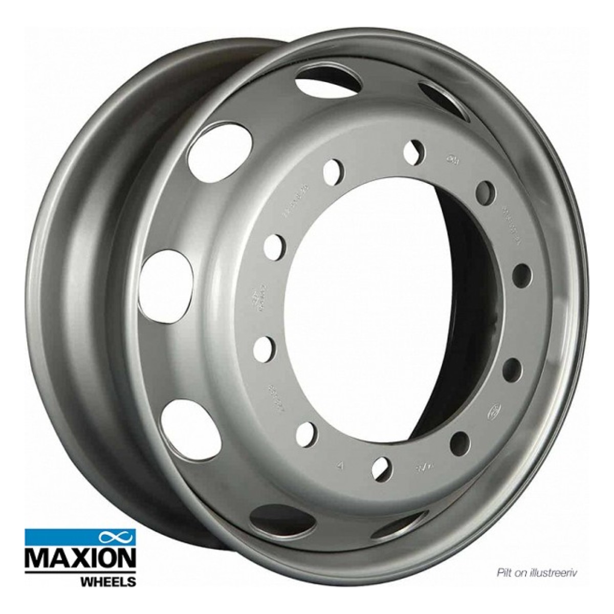 Диск 8.25x22.5 10 болты (10x335). Et/Hm 152/165. M22. Cb281. макс (A). kg3750