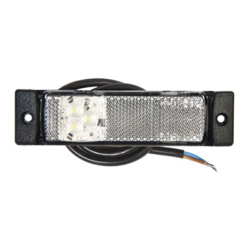 Ld127 боковой габаритный фонарь Led белый 12/24V 0.5M провод