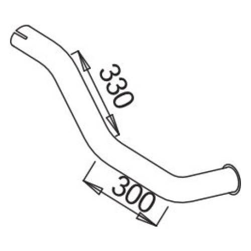 Труба глушителя MB 6224921004
