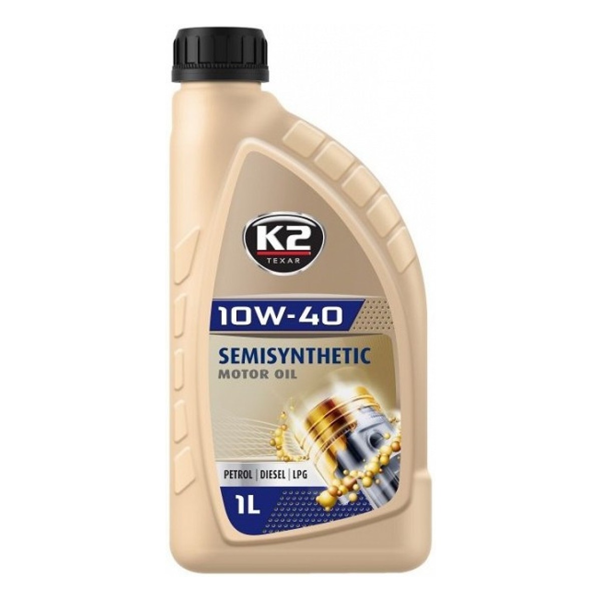 K2 Texar 10W40 Semisynthetic Xl Sl/Cf/Cf-4 1L (Poolsünt.)