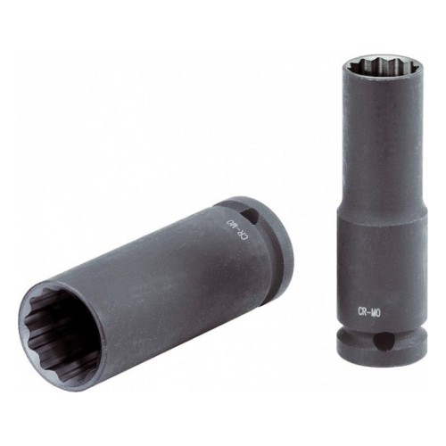 1/2" deep impact socket 22mm, 12-point Triumf