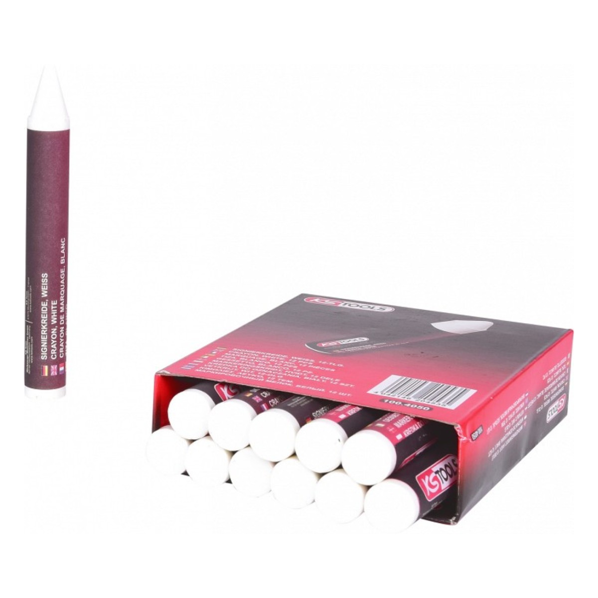 Rehvikriit (12Tk) Diam. 14Mm. 110Mm. Valge Ks Tools