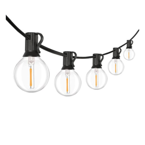 LED light string SOLIGHT 10 bulbs, 5m + 3m, 500lm, warm light, connectable