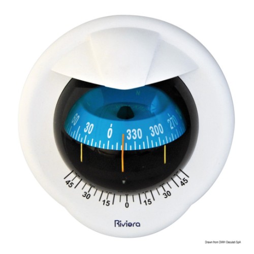 Компас Riviera, polare 3 ", синий