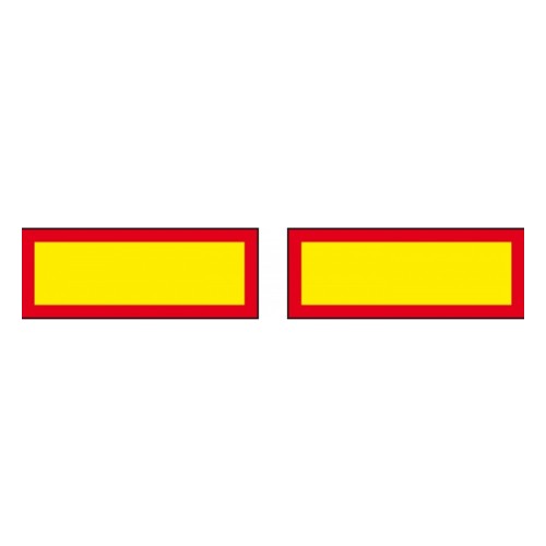 Знак прицепа 2 шт. 566x200mm (1mm алюминий) ECE70-01 Mazon