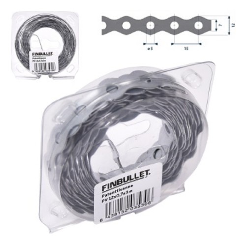 Монтажная лента 12*0,7*3m, ø 5mm