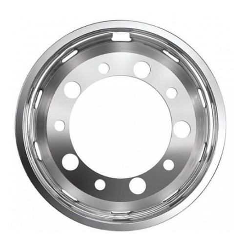Декоративная накладка гаек передняя 9x22.5 Inox (цилиндрическая, открытая в центре)