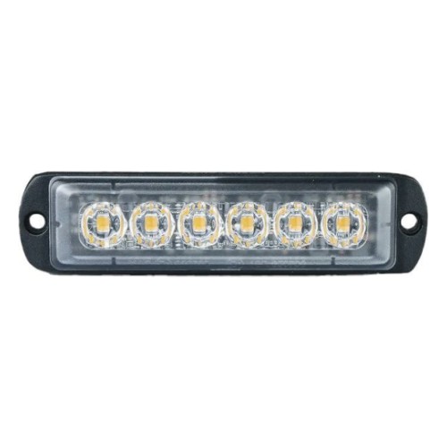 Monsterlux светодиодный накладной проблесковый фонарь Slim жёлтый 6xLED