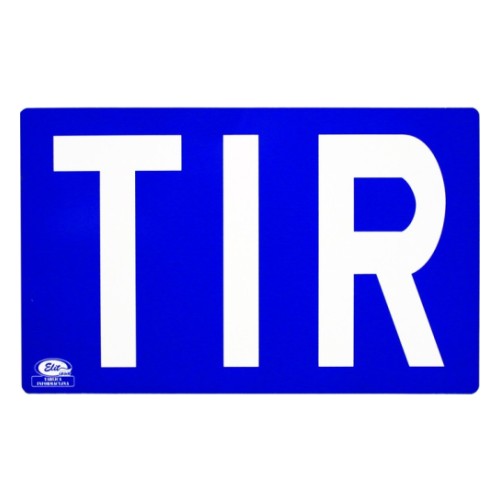 Tir знак. алюминий 400X250Mm
