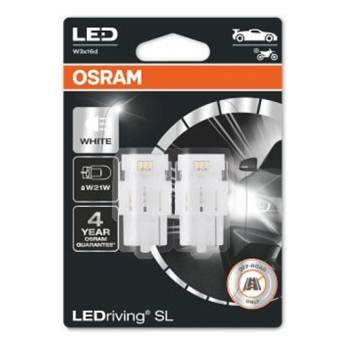 12V W3x16D Led лампа 1.4W W21W белая 6000K Ledriving Sl блистер 2 шт. Osram