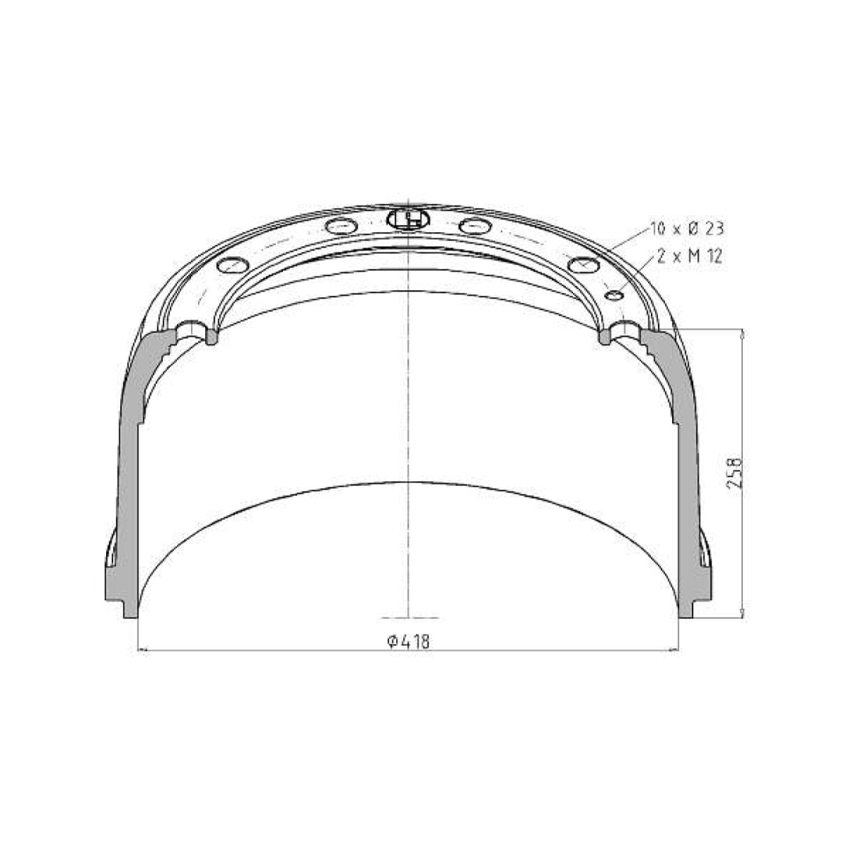 Mb Trummel 418X140/160 Taka 3604230101