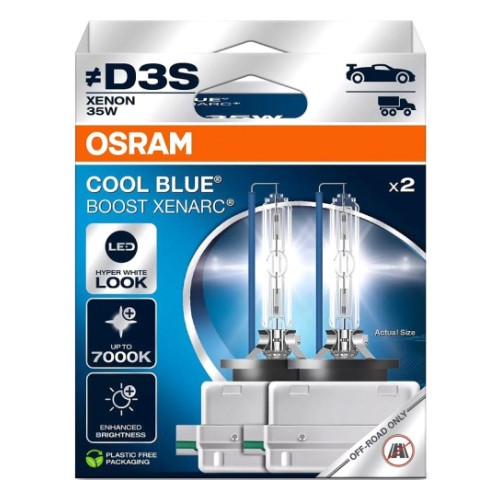 42V D3S Xenon лампа 35W 7000K Cool Blue Boost 2 шт. Osram