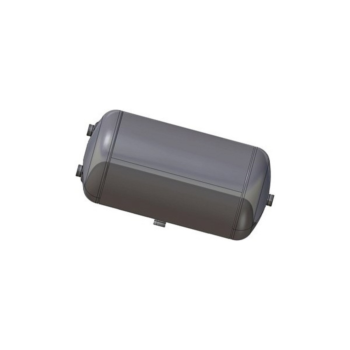 Алюминиевый ресивер 40Л 276x760 12.5бар отверстия 2+1