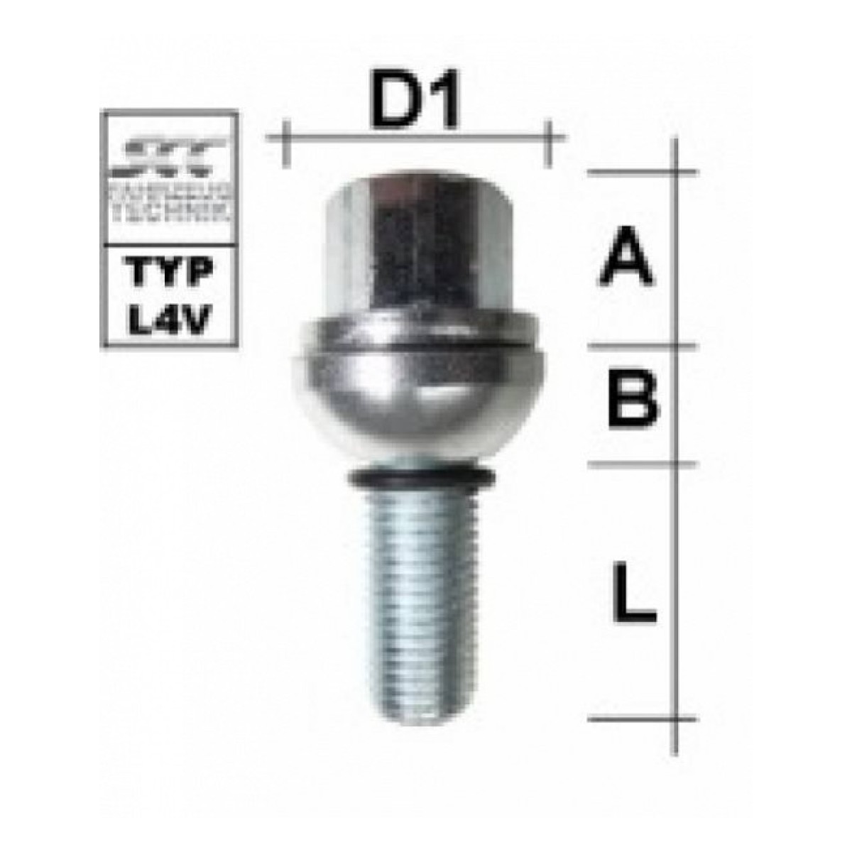 Detsentripolt Dpk14X1.50/28/17 (Pk/R13) (Detsentri. P52.5. Ch17)