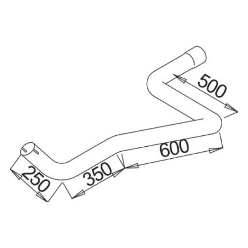 Труба глушителя MB 6584900619