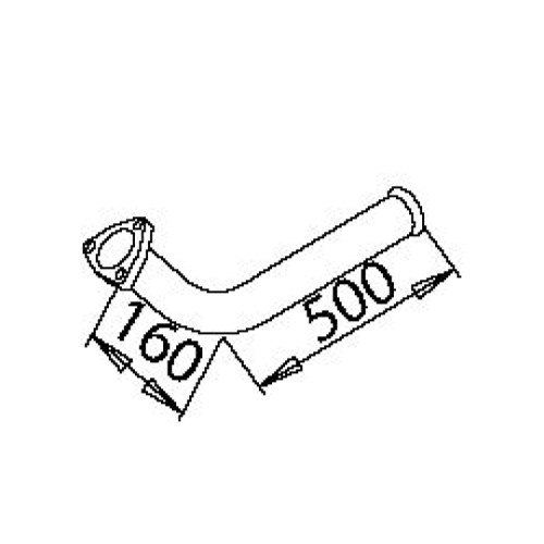 Труба глушителя MB 6164900525