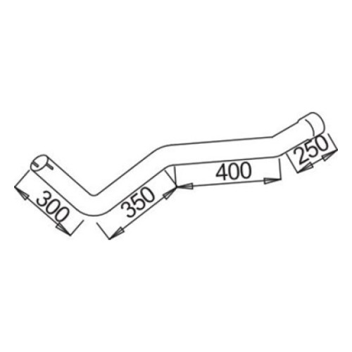 Промежуточная труба Mb Sk17-35T L=1300Mm