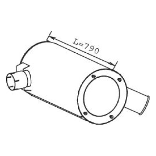 Новый номер 2028385 8137210 Iveco глушитель