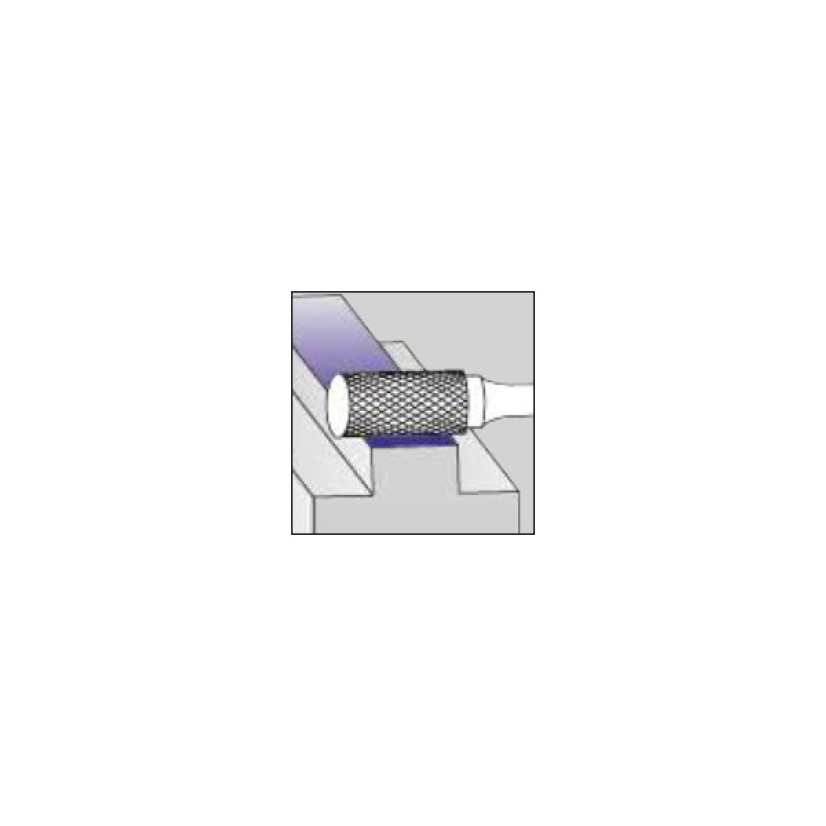 Freesviil 8x19x6/69 silinder, ilma otsahammasteta