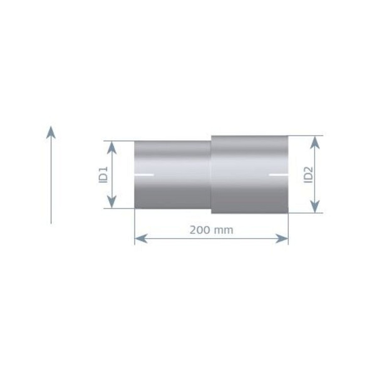 Ülemineku Toru Seest 80 / 89 Mm L 200 Mm
