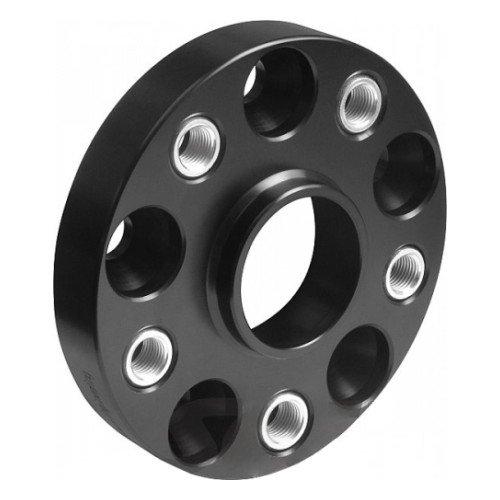 Wheel spacers 2pcs (spacer) 25mm. 5x112 (66.6) (Mer) 14x1.5 with bolts mount. black