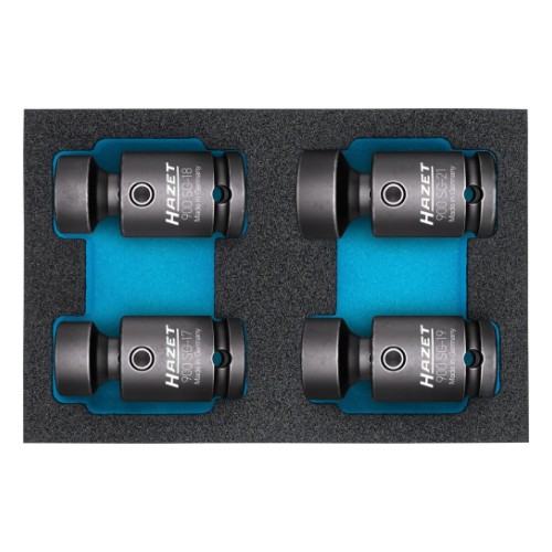 4-pc 1/2" impact universal socket set 17-21mm Hazet