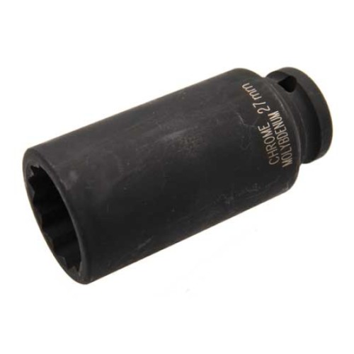 Impact socket 1/2" 27mm long 12-point