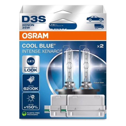 42V D3S Xenon лампа 35W +150% 6200K Cool Blue Intense 2 шт. Osram