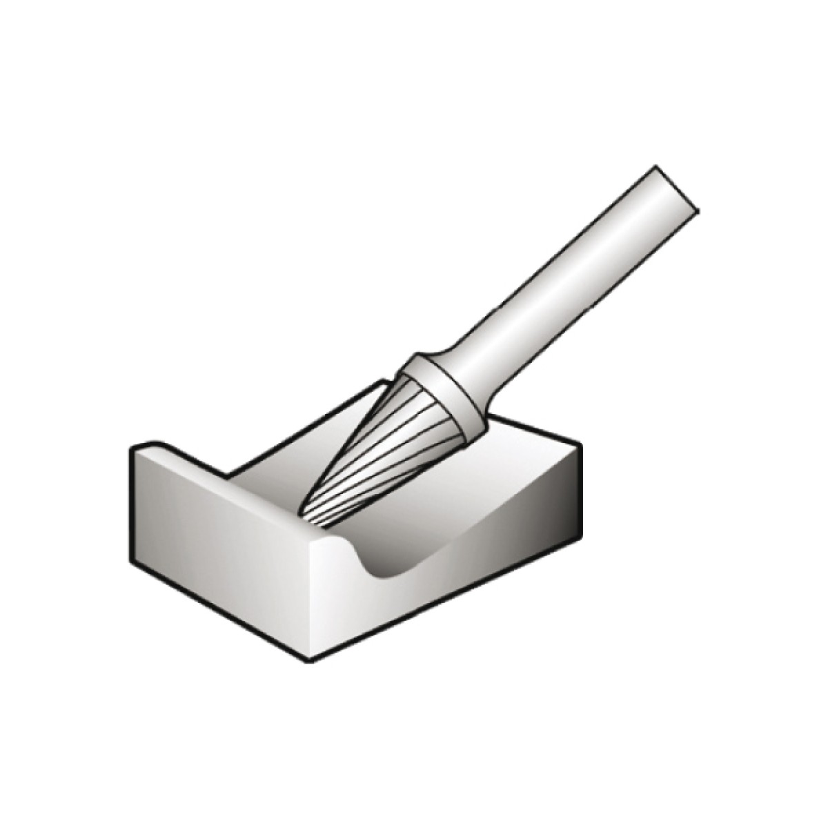 otsfrees M 10x16x6 kooniline DC 0-Z5049