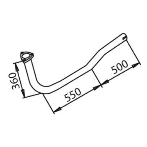 Труба глушителя MB 3184901719