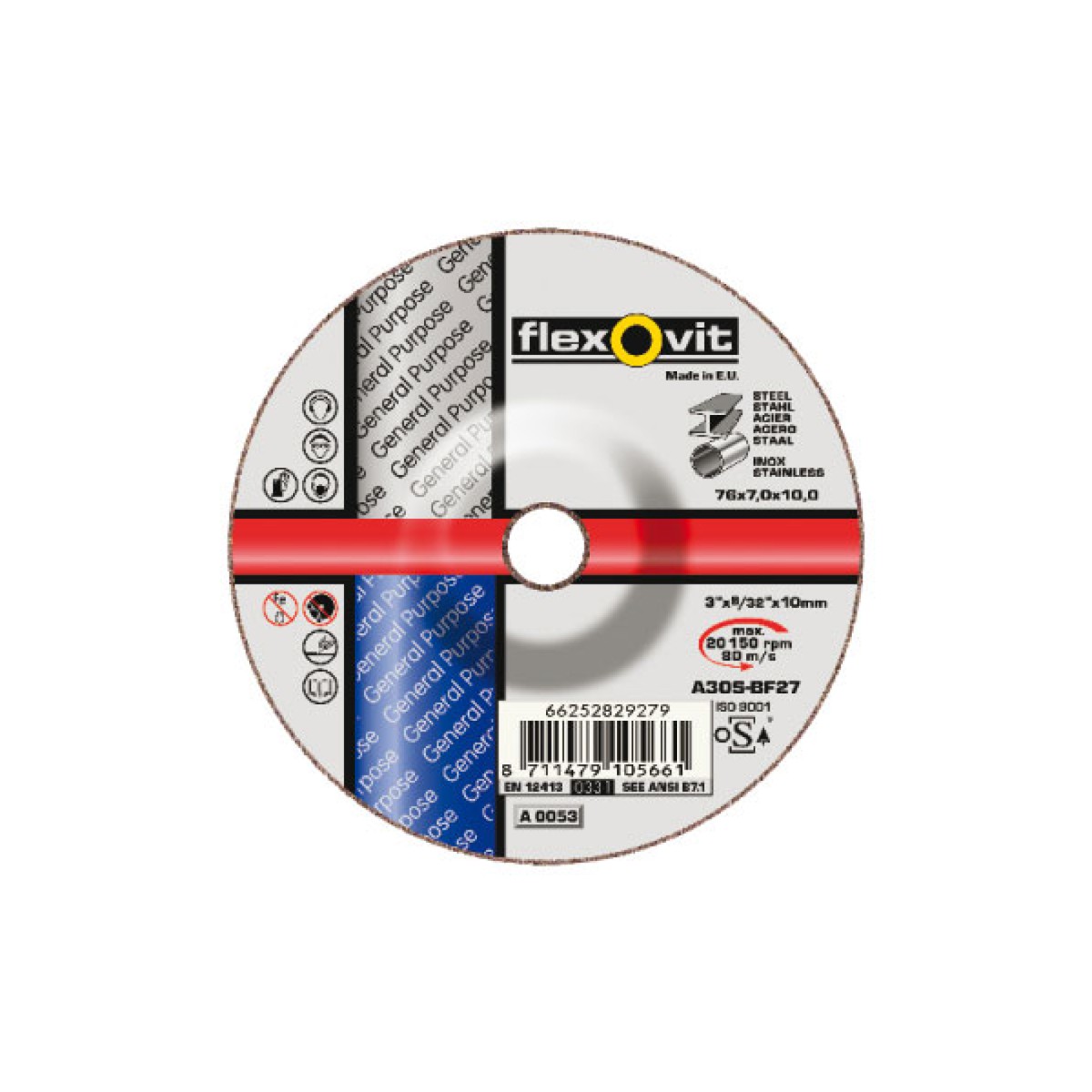 Metalli lihvketas S 76x7,0x10mm