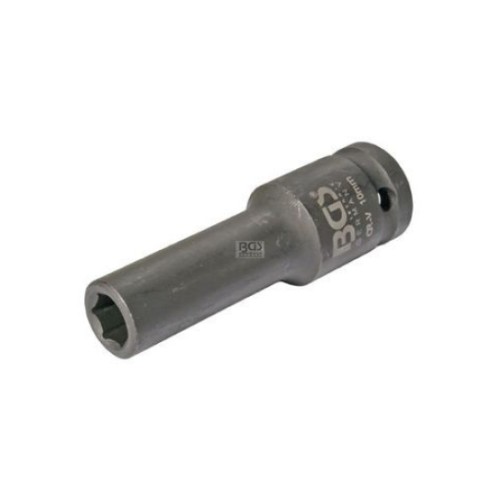 Impact deep socket 1/2" 10mm x 78mm CrMo
