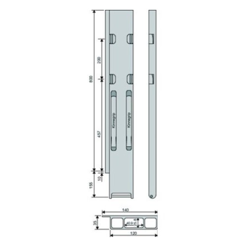 Kinnegrip 800/20/4 алюминиевый LE