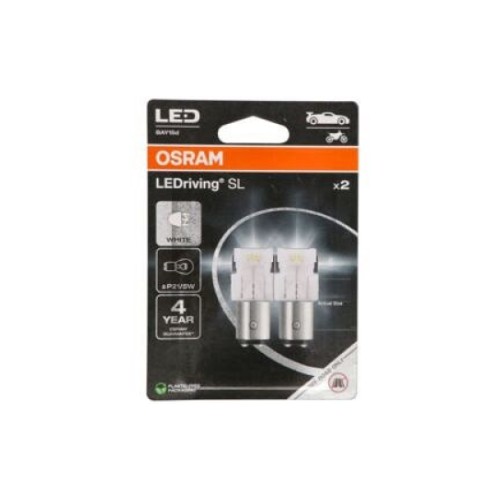 Светодиодная лампа P21W 12 В 1,7 Вт BAY15d белая 6000K LEDriving SL 2 шт. Osram